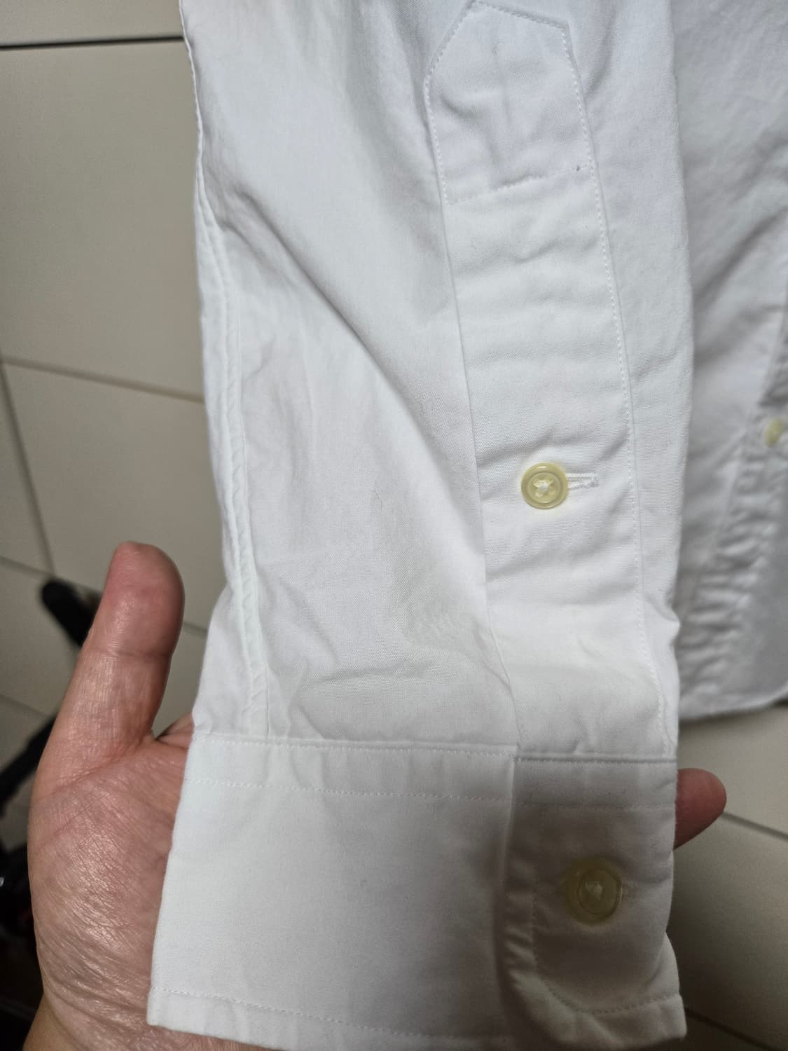 폴로 랄프로렌 슬림핏 화이트 셔츠 상품이미지4