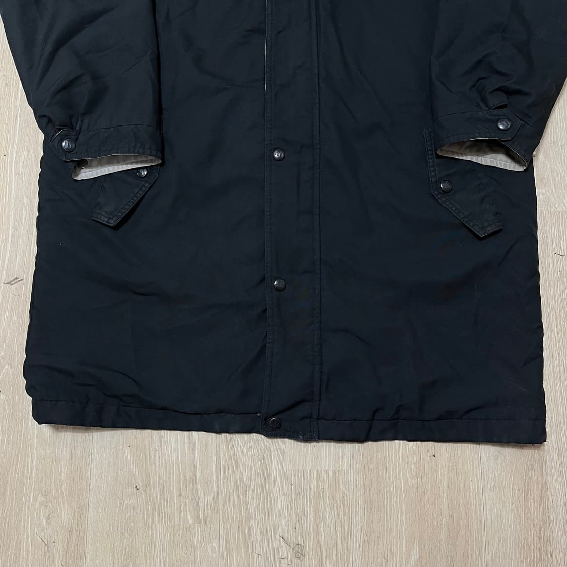 아디다스 빅로고 사이드라인 기모 후드 롱패딩 M/95 상품이미지10