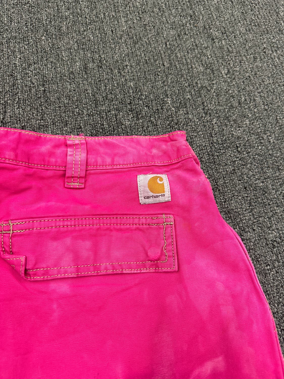 칼하트 핫핑크 카고 워크팬츠 상품이미지2