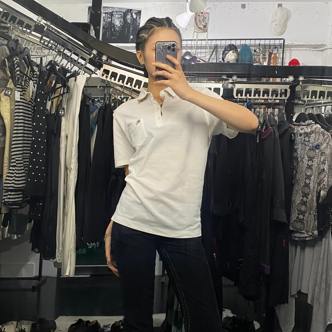 Burberry 베이직 자수 포켓 반팔 티셔츠 상품이미지7