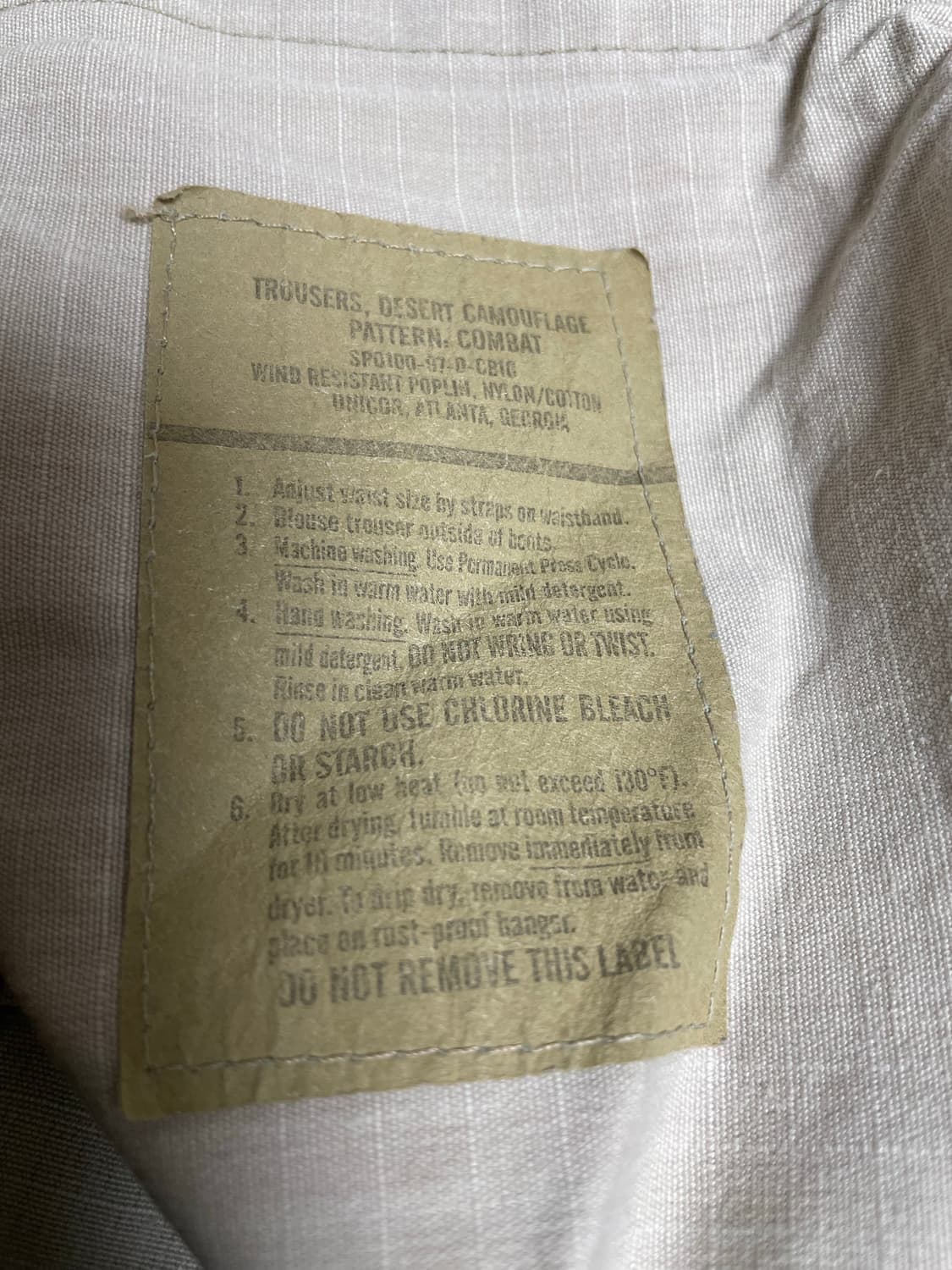 미군오리지날 사막삼색 bdu 팬츠 M/XS 상품이미지4