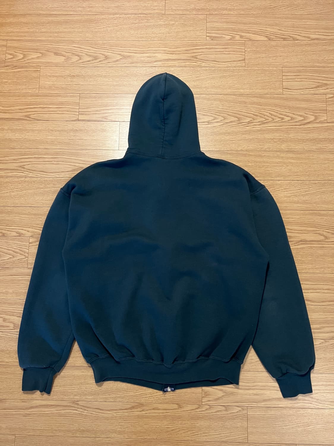 90s 러셀 빈티지 후드집업 그린 XL 상품이미지4