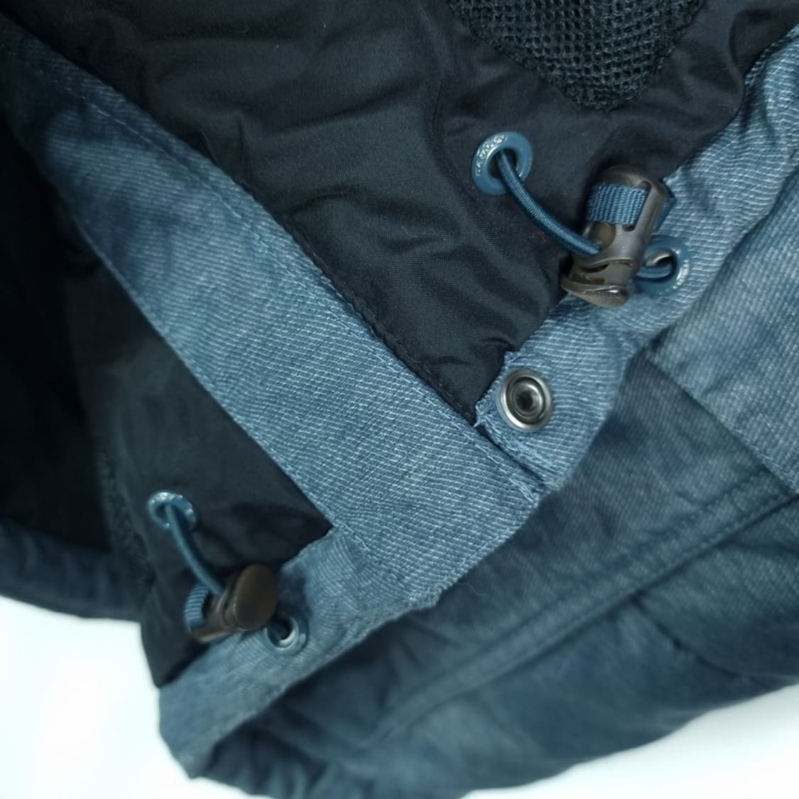 오클리 로고 패치 데님 후드 패딩 M16778 상품이미지6