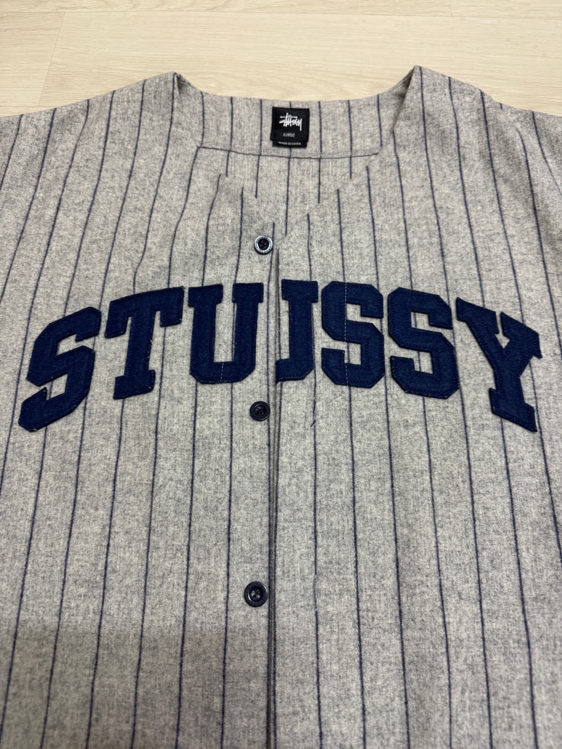 스투시 15ss 스트라이프 베이스볼 저지 XL 상품이미지3