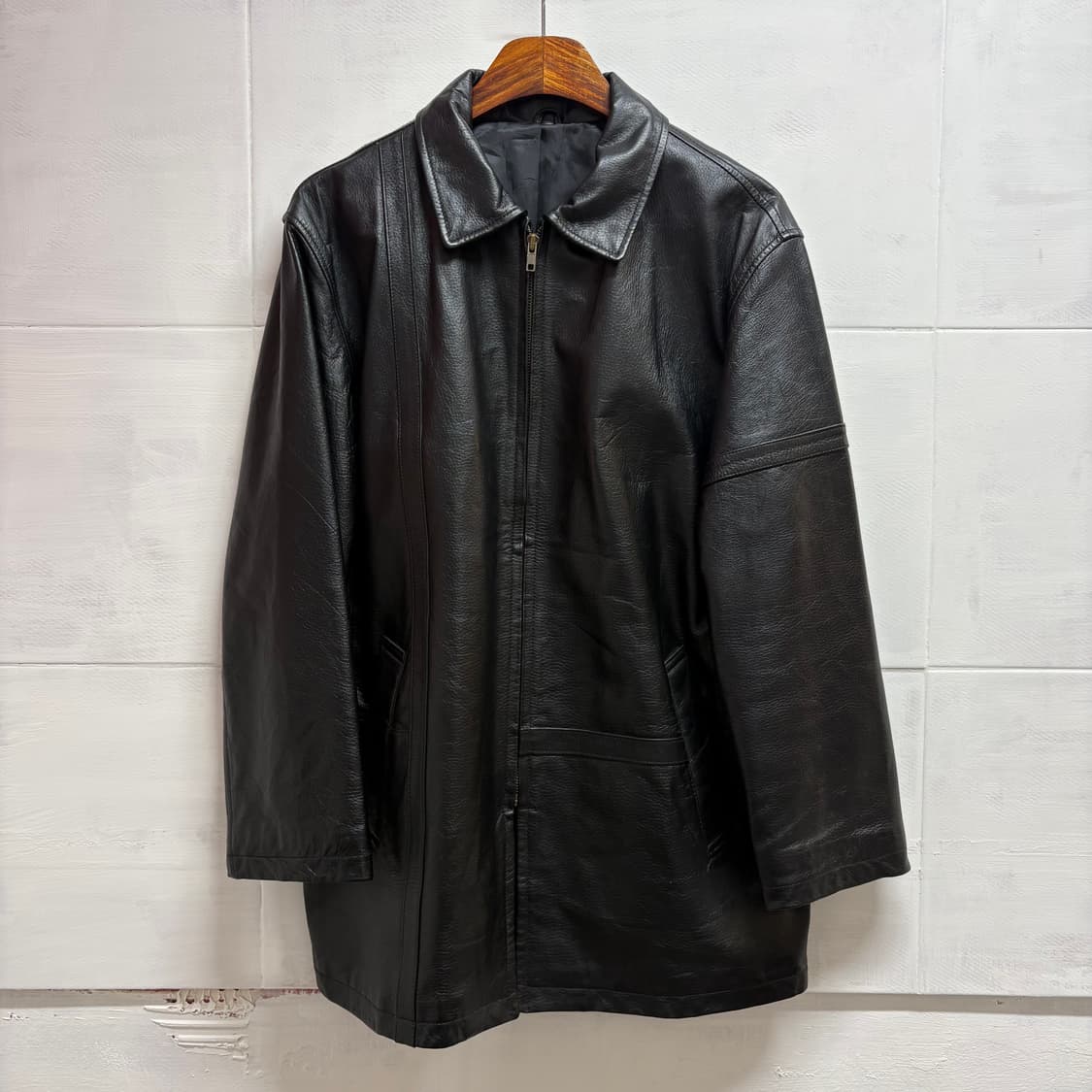 블랙 양가죽 자켓 트러커 JPN M 상품이미지1