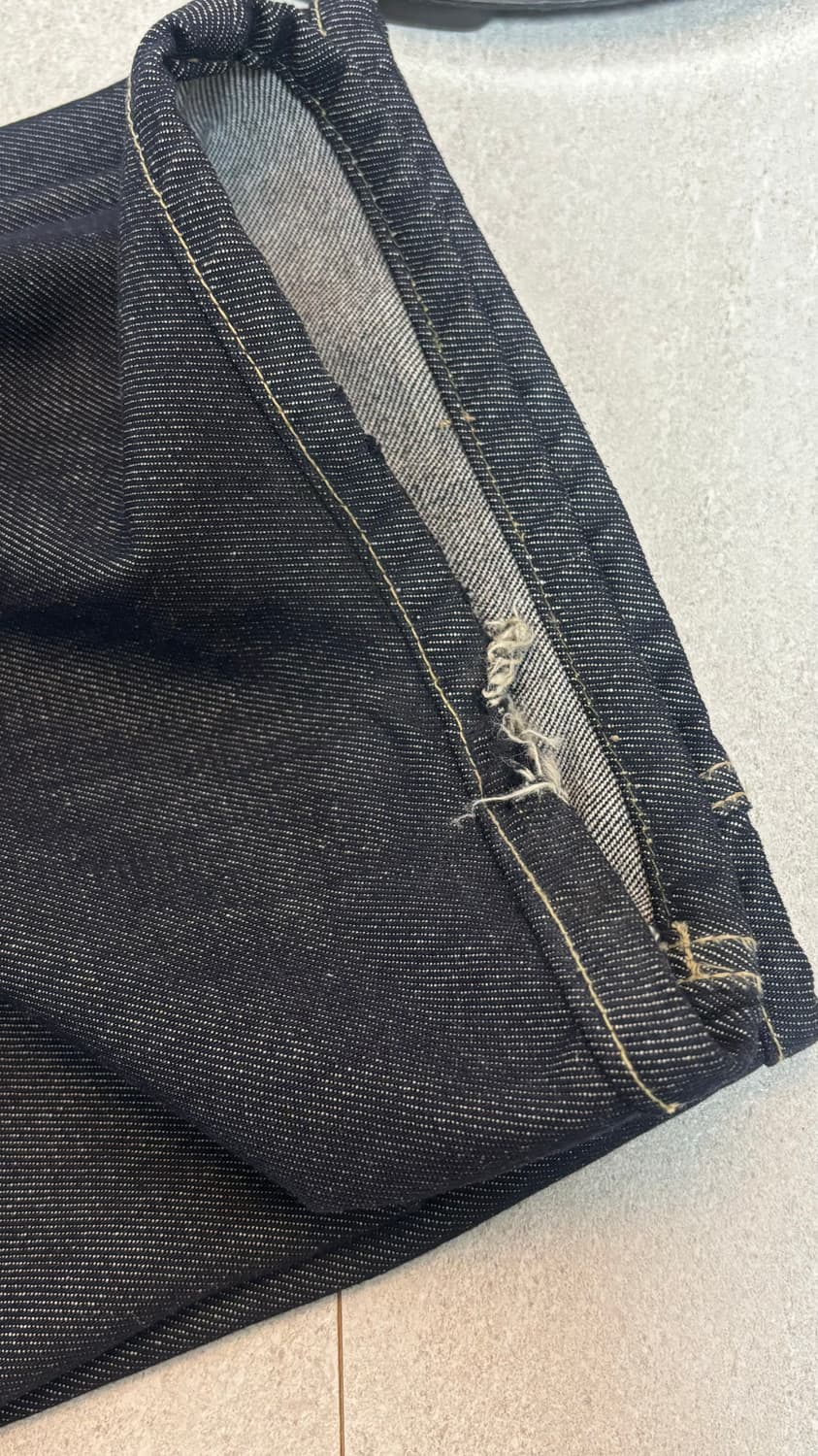 오도어 로고드롭 데님 2사이즈 팝니다 상품이미지5