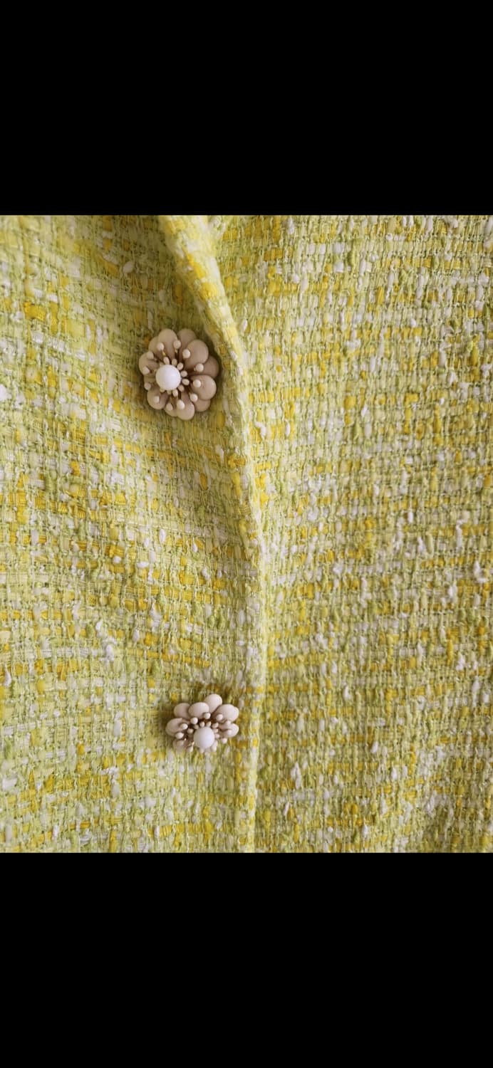 앤디앤댑 플라워버튼 트위드 자켓 66사이즈 상품이미지7