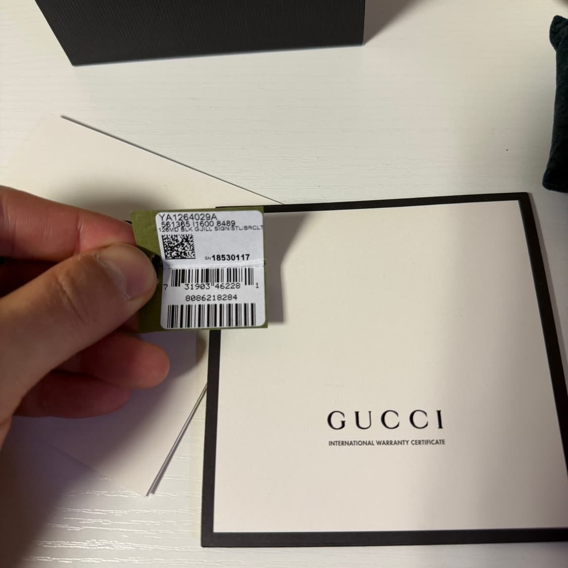 (W) 구찌 G-타임리스 쿼츠 38mm 스틸 블랙 기요세 상품이미지4