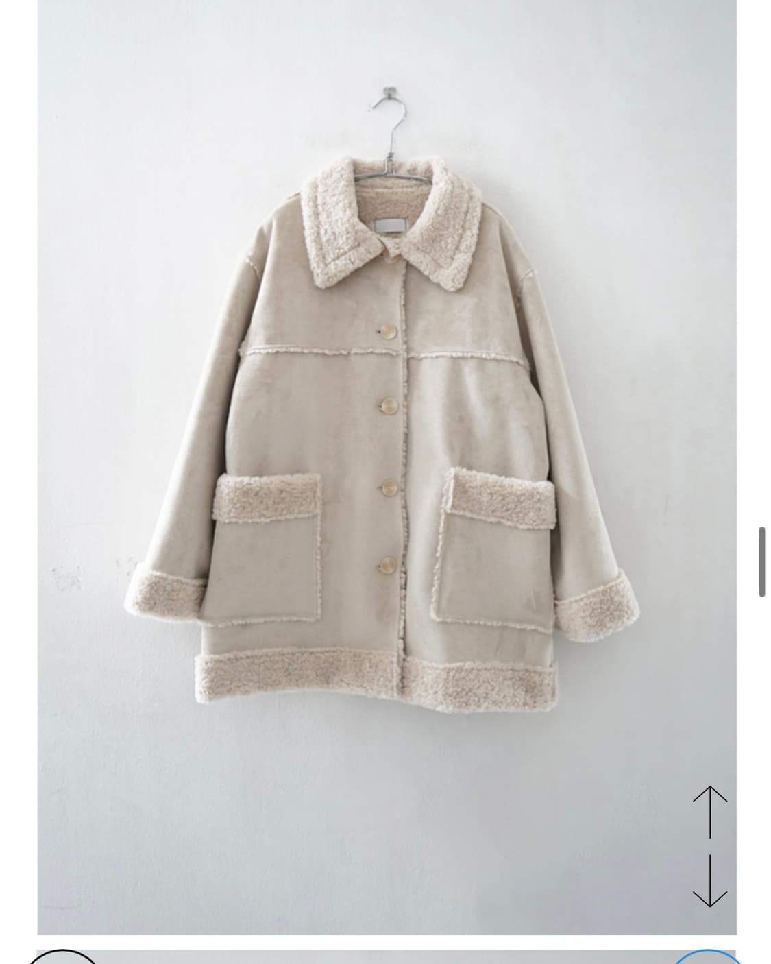 에프터먼데이 스노우 무스탕 코트 자켓 상품이미지3