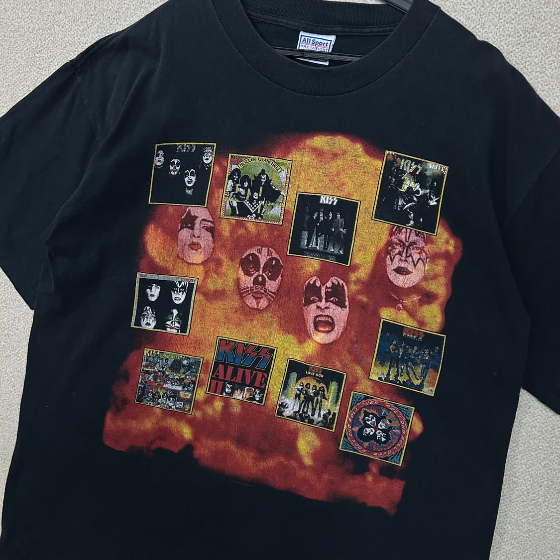 (XL) 90s Kiss 아카이브 앨범 아트웍 all sport 반팔티 상품이미지2