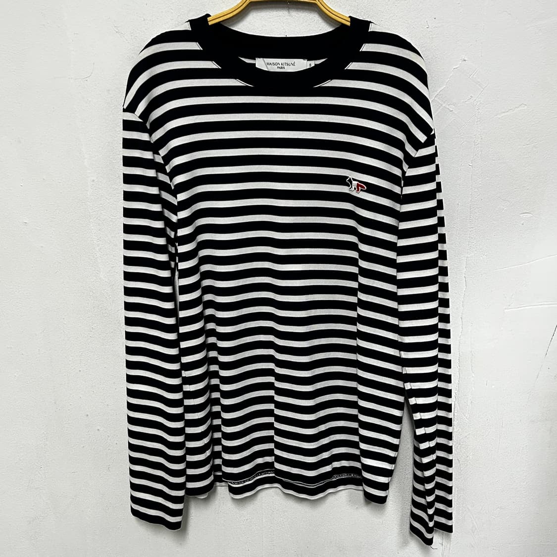 메종키츠네 스트라이프 긴팔티 상품이미지2