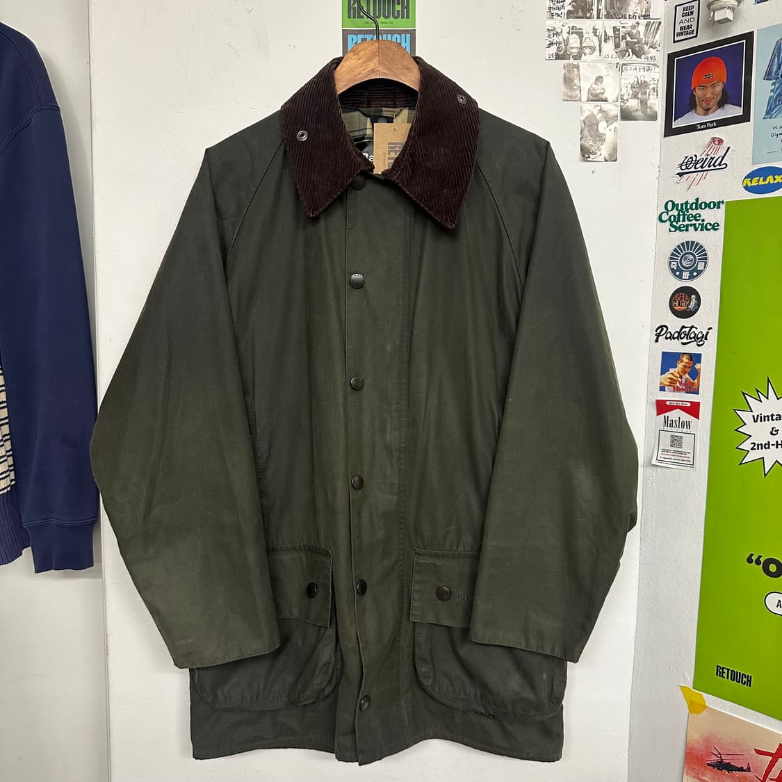 바버 뷰포트 왁스 자켓 ‘세이지’ 상품이미지1