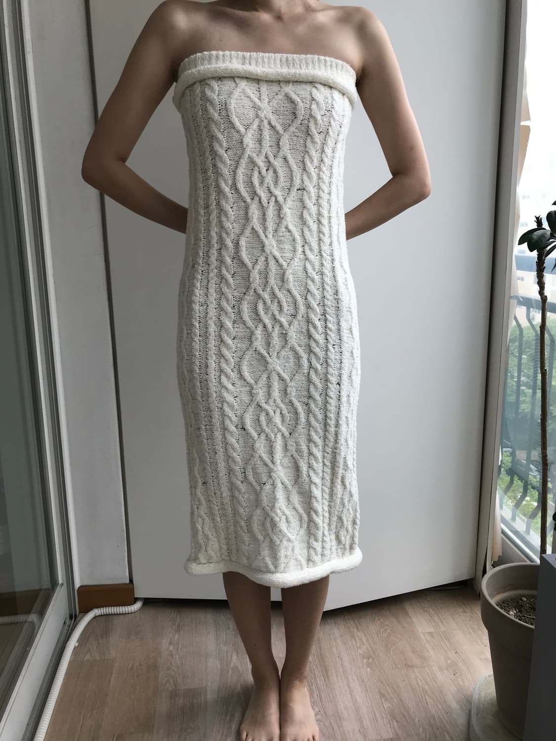 Nutemperor Cable knit Two-way 상품이미지3