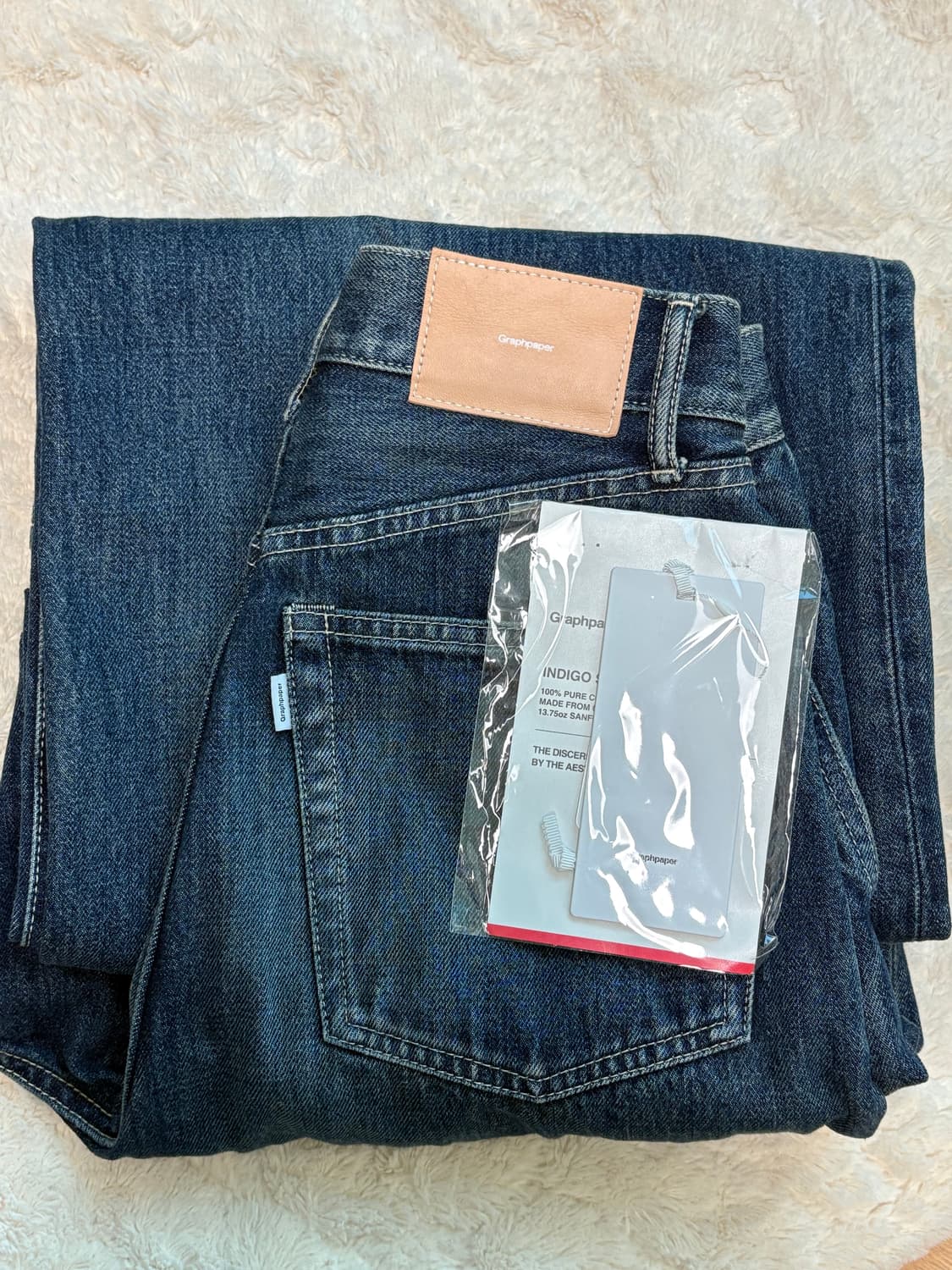 Graphpaper 셀비지 데님 투턱 팬츠 상품이미지5