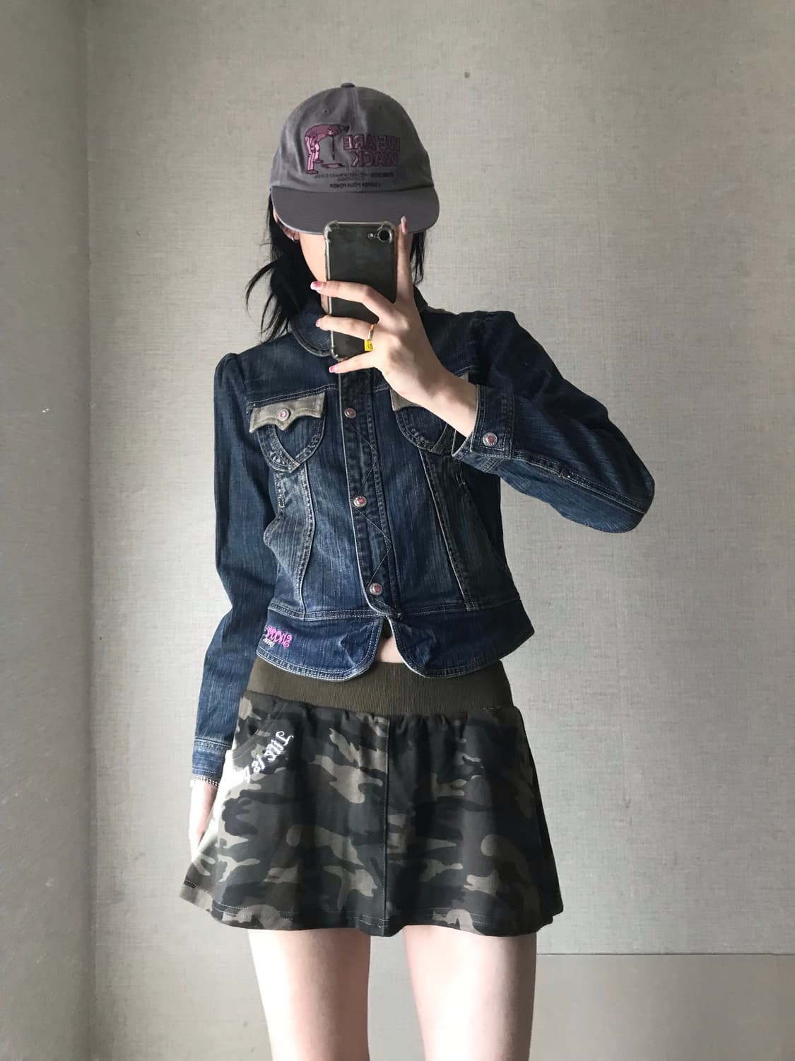 스누피 슬림핏 데님자켓 상품이미지1