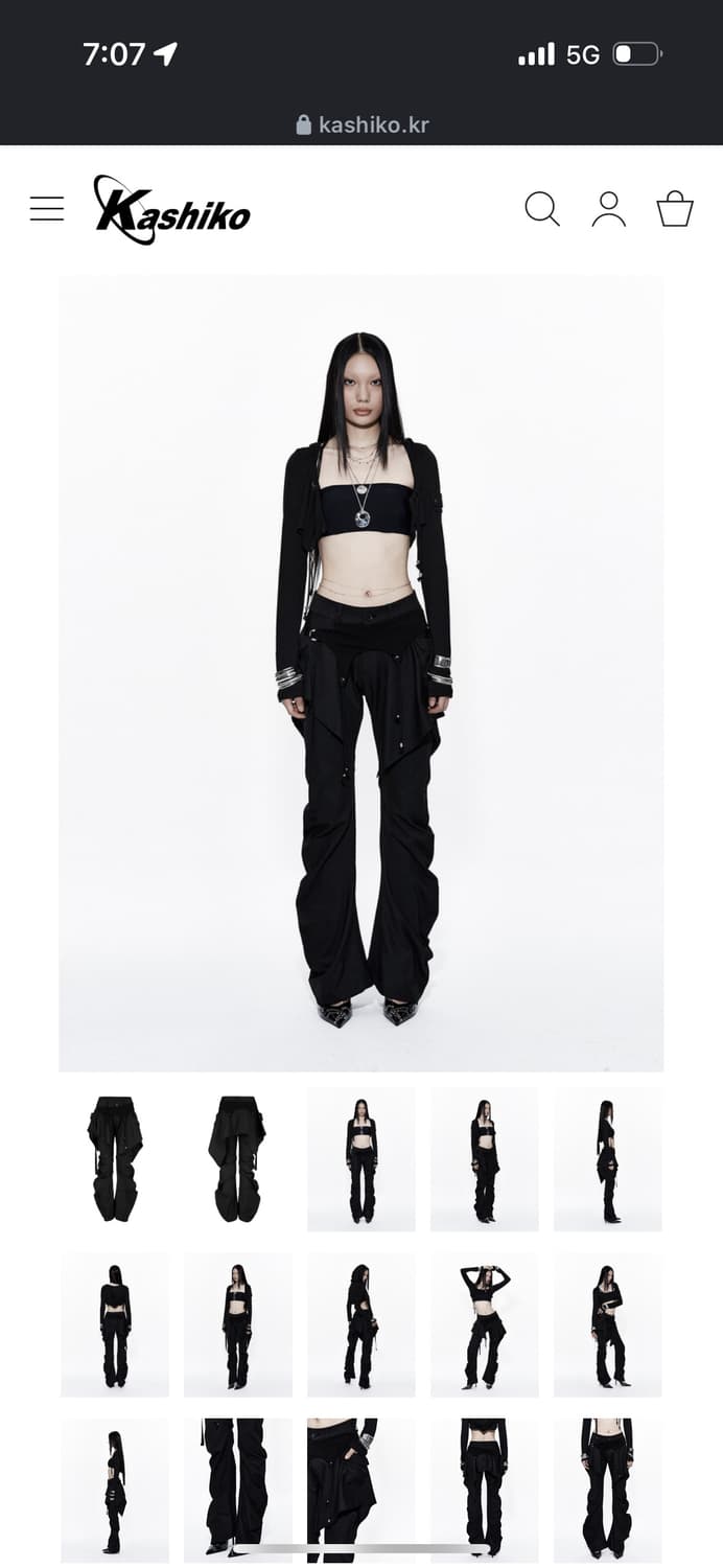 카시코 레이어드 스트랩 팬츠 상품이미지2