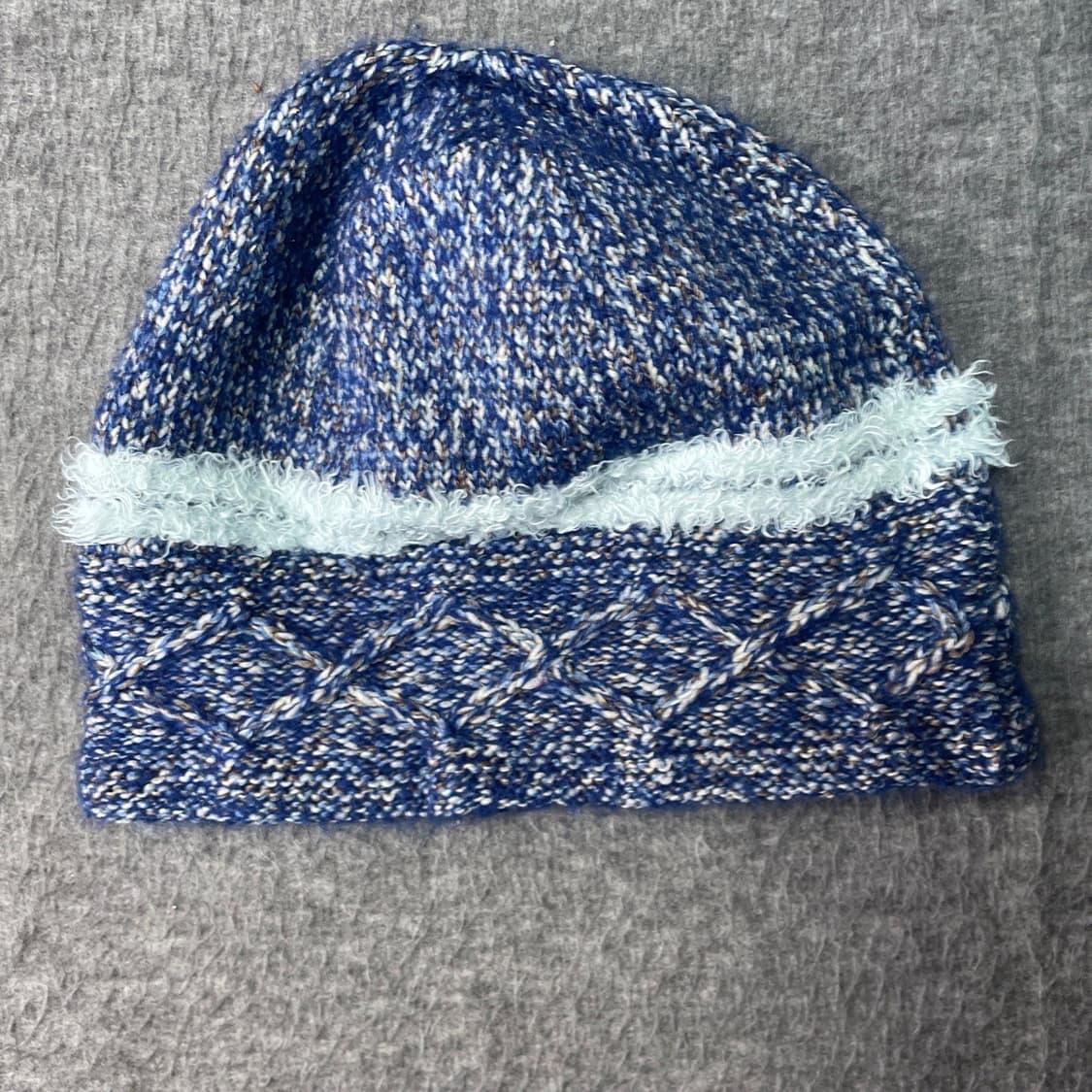 아크테릭스 패턴 니트 비니 블루 상품이미지2