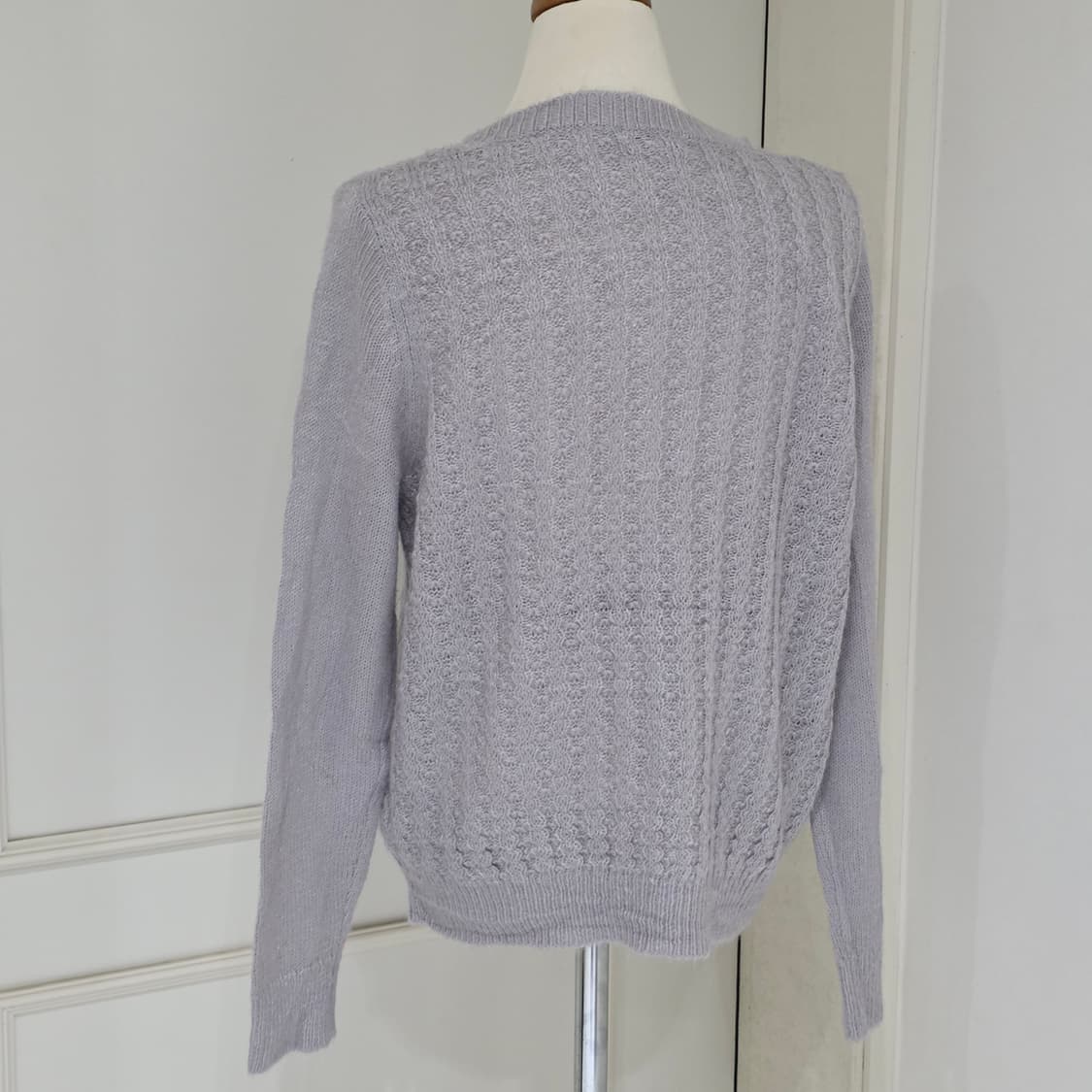 일본빈티지 earth)모리걸st 글리터 로맨틱 케이블니트스웨터 상품이미지4