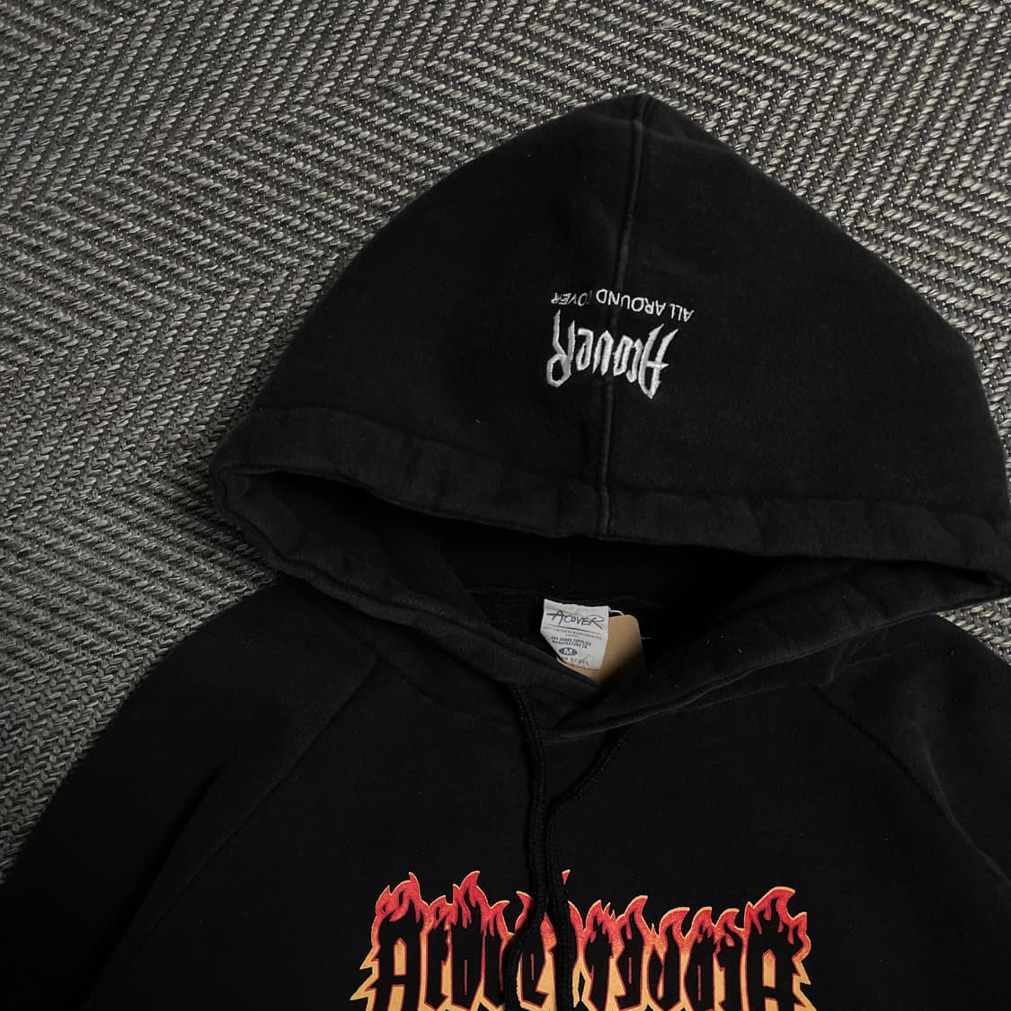 ACOVER 번 빅로고 박시핏 후드 티셔츠o 5096 상품이미지4