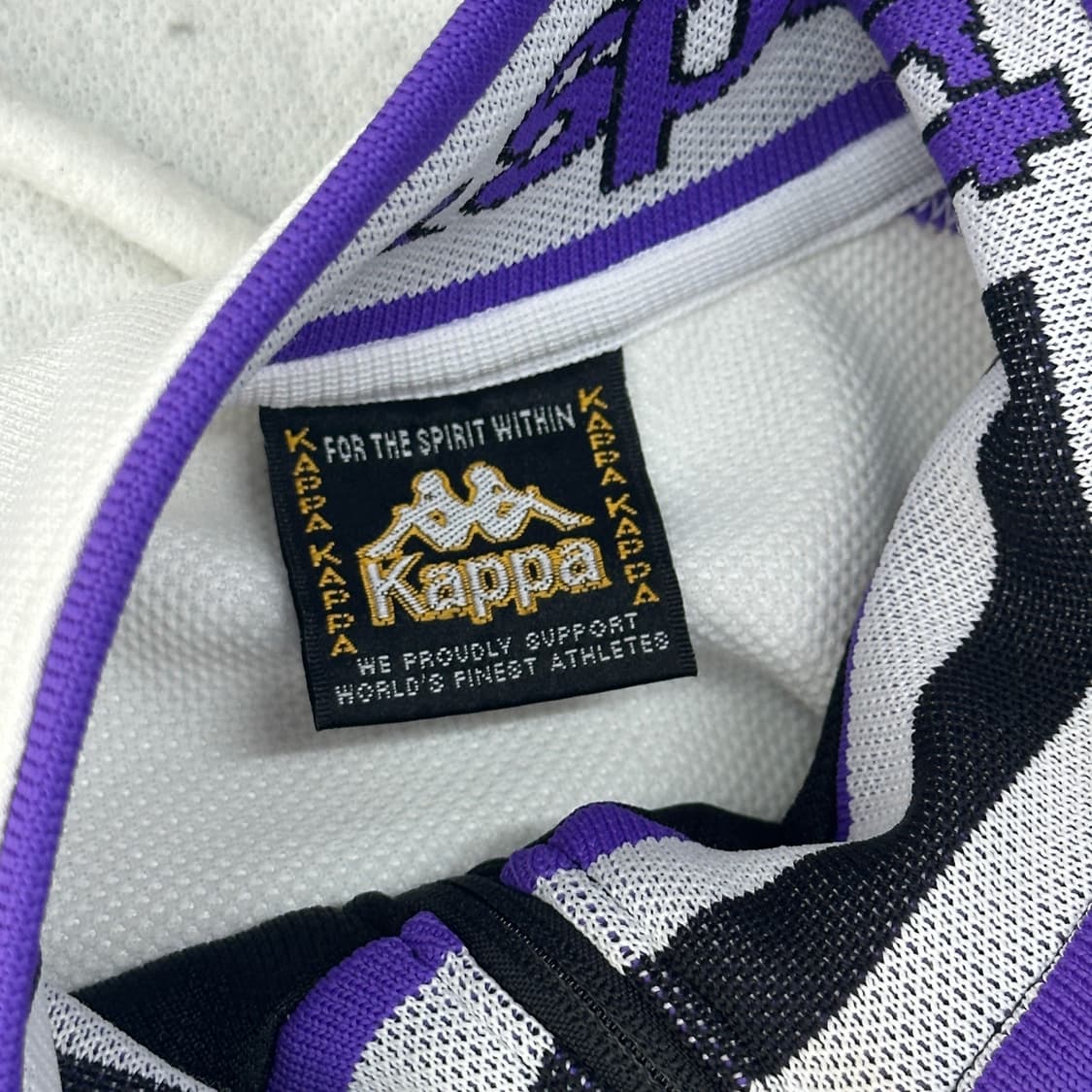 재팬 Kappa 카파 레이싱 퍼플 포인트 배색 져지 블록코어 스포티  상품이미지6
