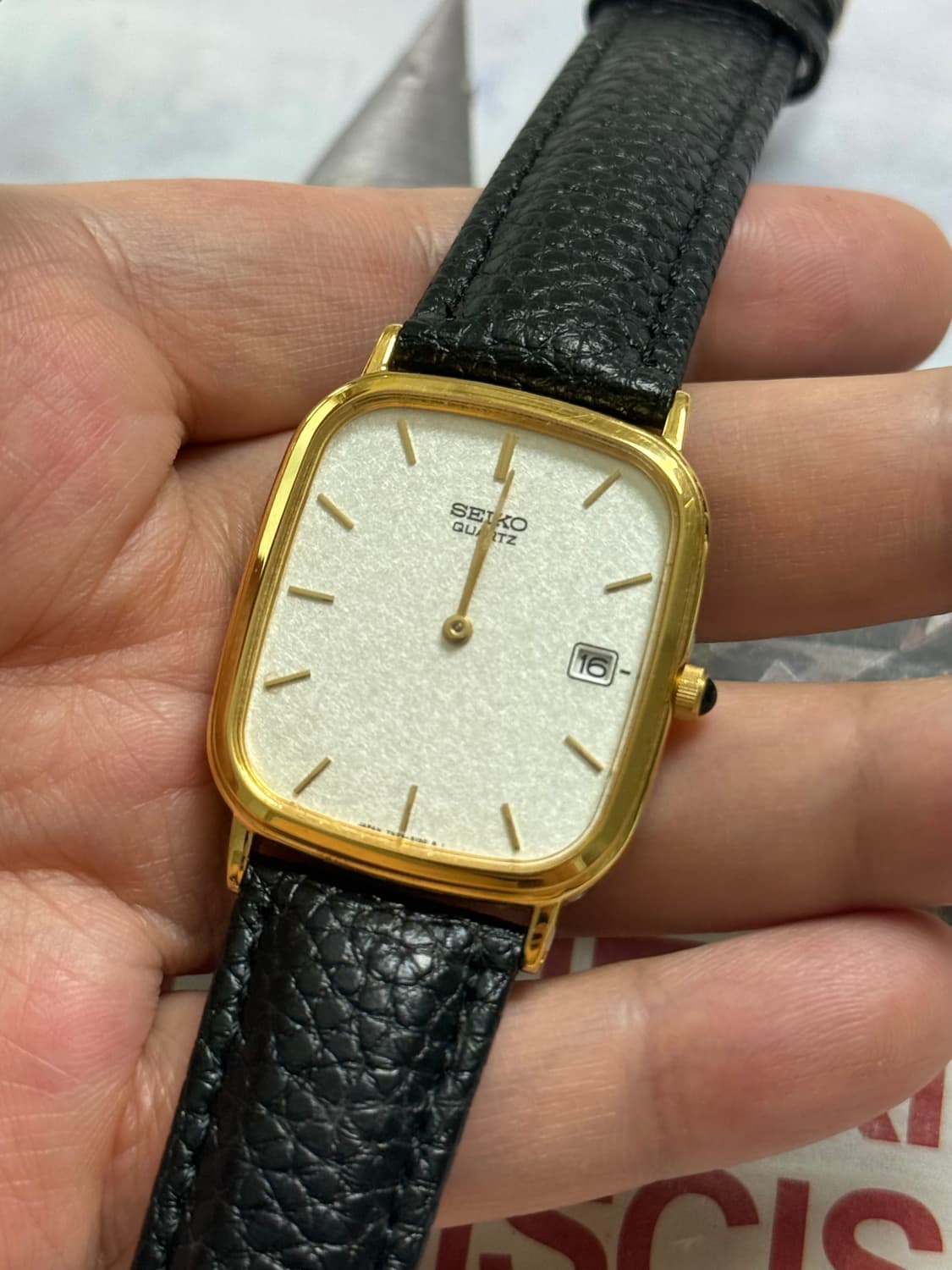 Seiko 세이코 스노우 플래이크 스퀘어 쿼츠 상품이미지3