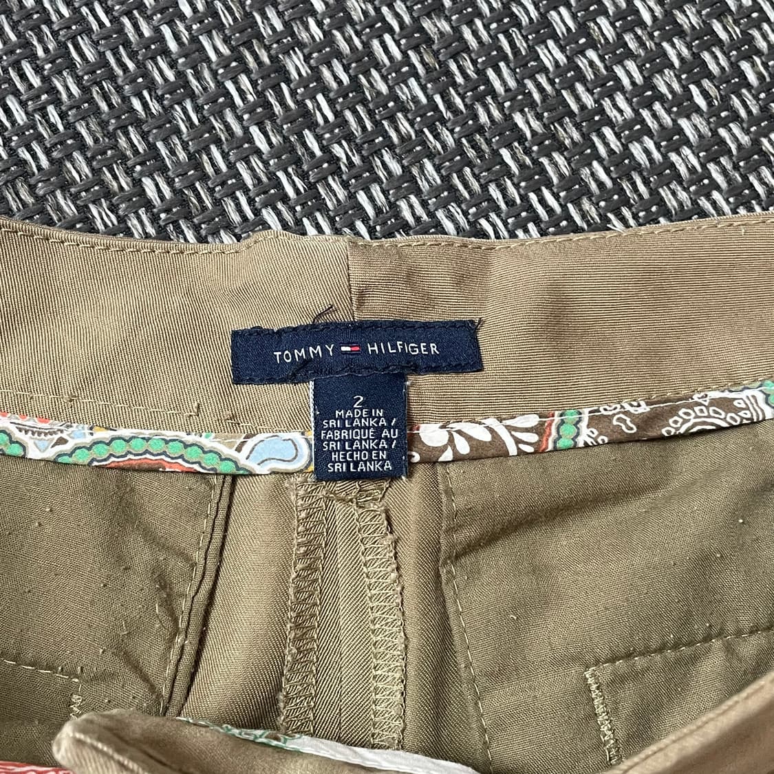 타미힐피거 베이지 핀턱 쇼츠 팬츠 S 상품이미지4