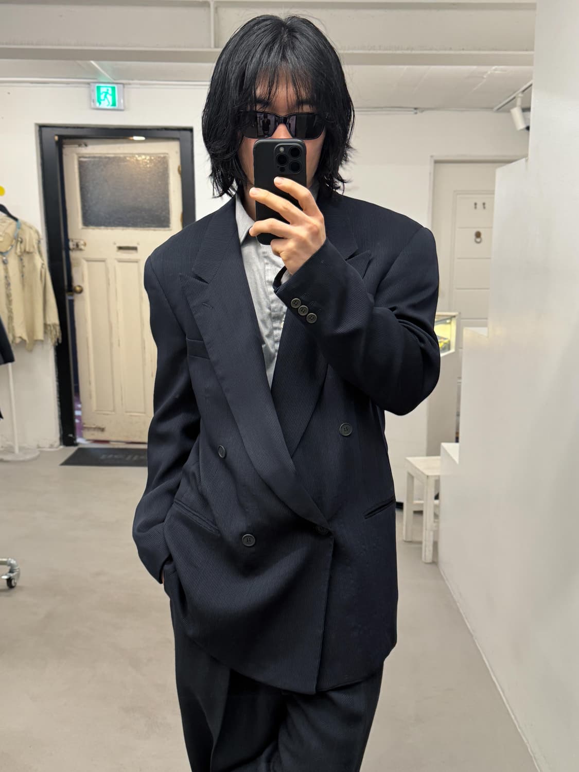 90s 조르지오 아르마니 더블 자켓 상품이미지7