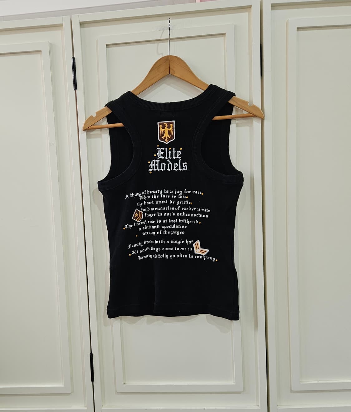 블랙 립 민소매 티셔츠 상품이미지5