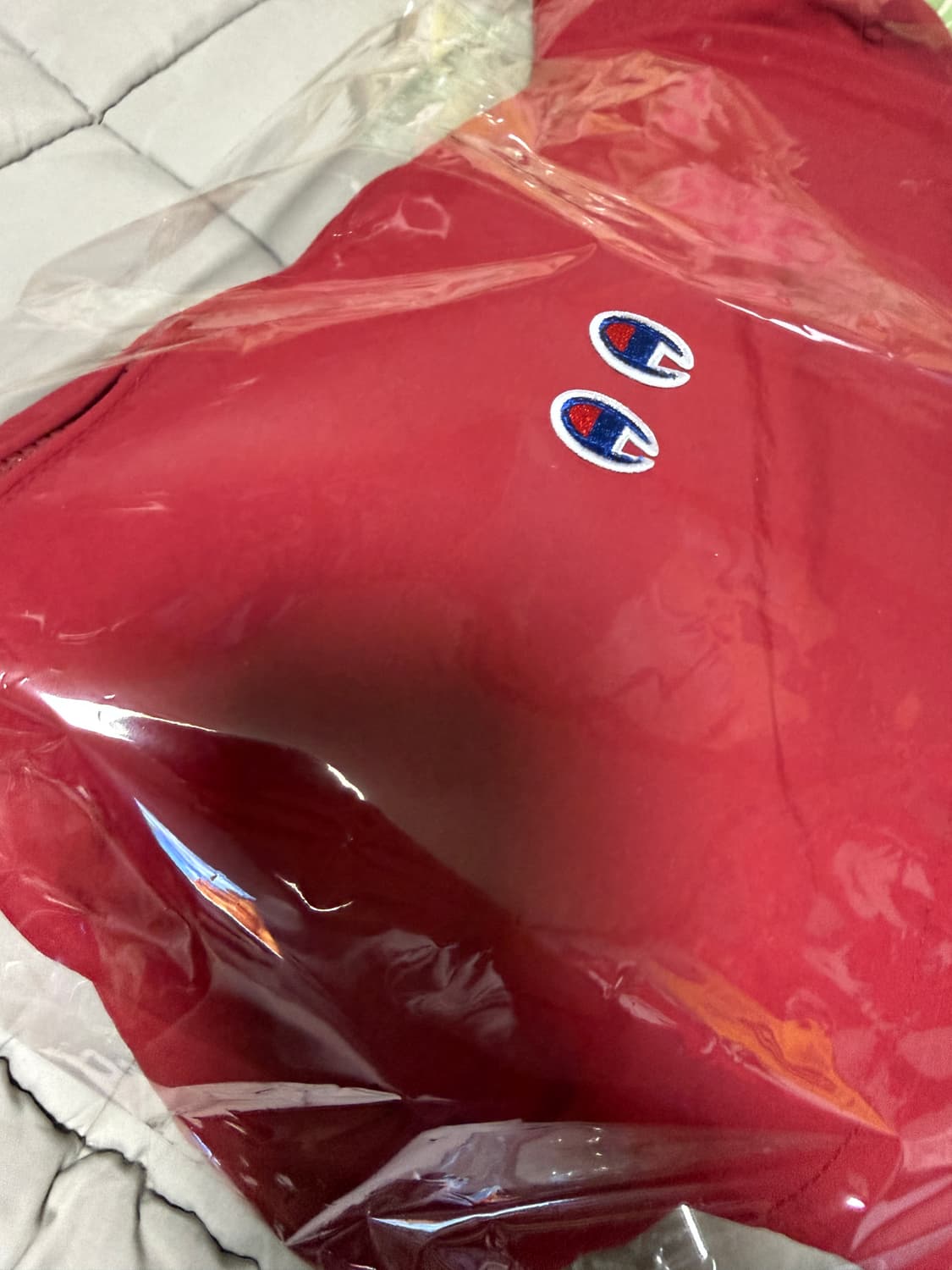 [M] 자라X챔피온 테크니컬 패치 자켓 레드 상품이미지3