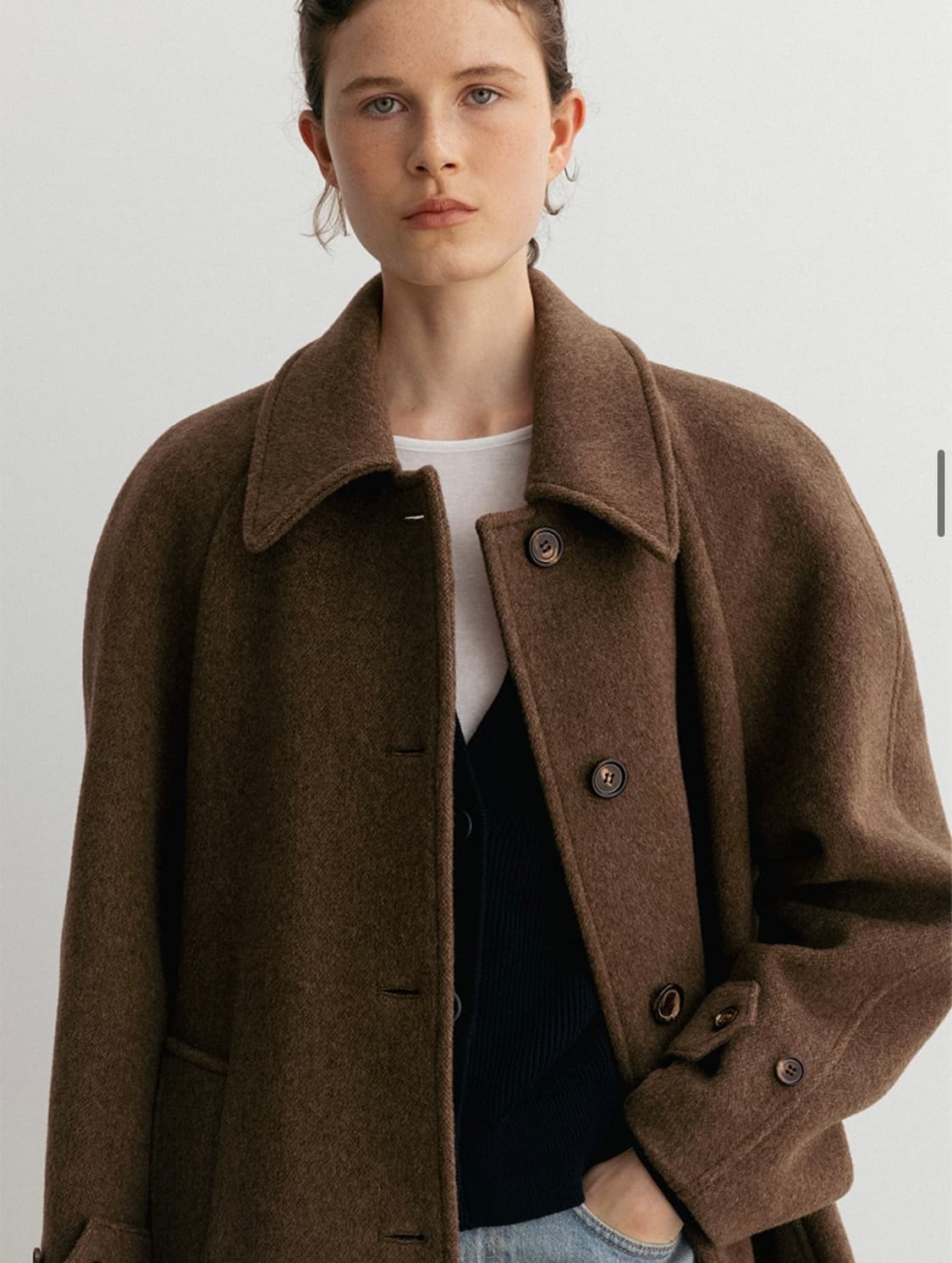 블랭크룸 우먼 엘리코트 브라운 상품이미지9