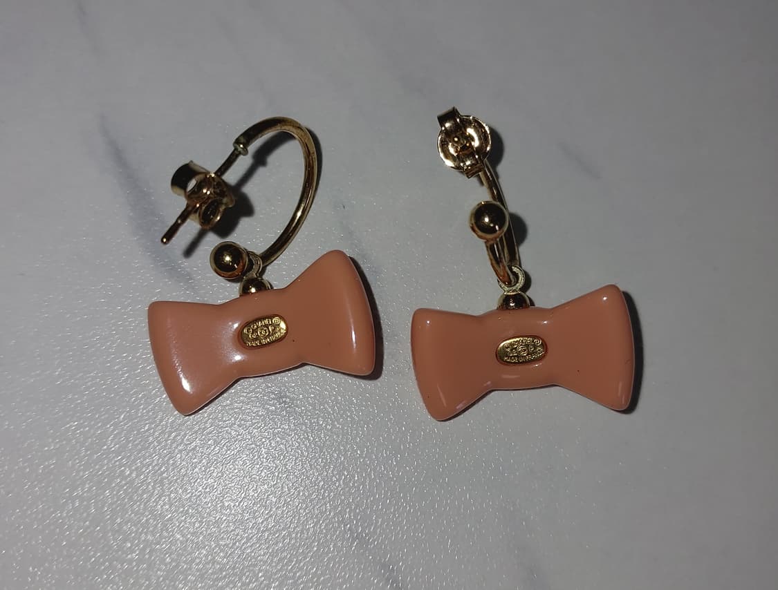 정품 샤넬 빈티지 리본 귀걸이 상품이미지4