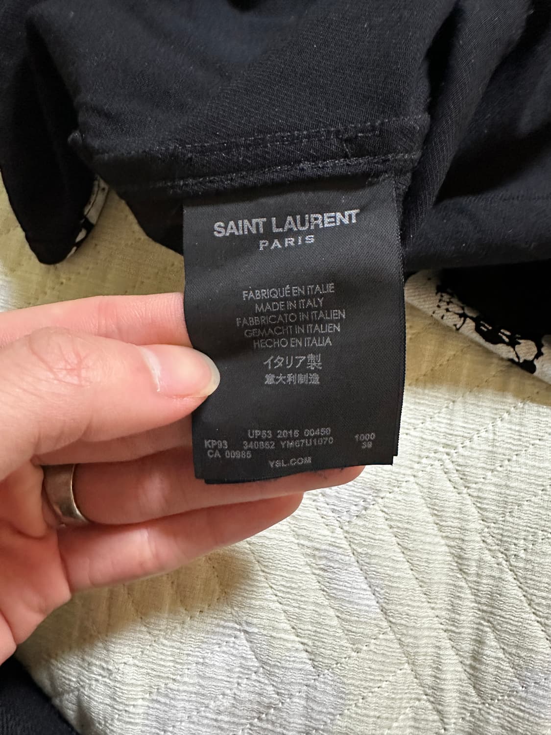 생로랑 파리 스컬 패턴 셔츠 정품 상품이미지4