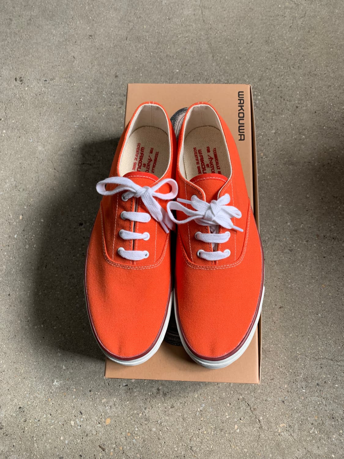 WAKOUWA 아나토미카 오렌지 스니커즈 6사이즈 와쿠와 새제품 덱슈즈 상품이미지1