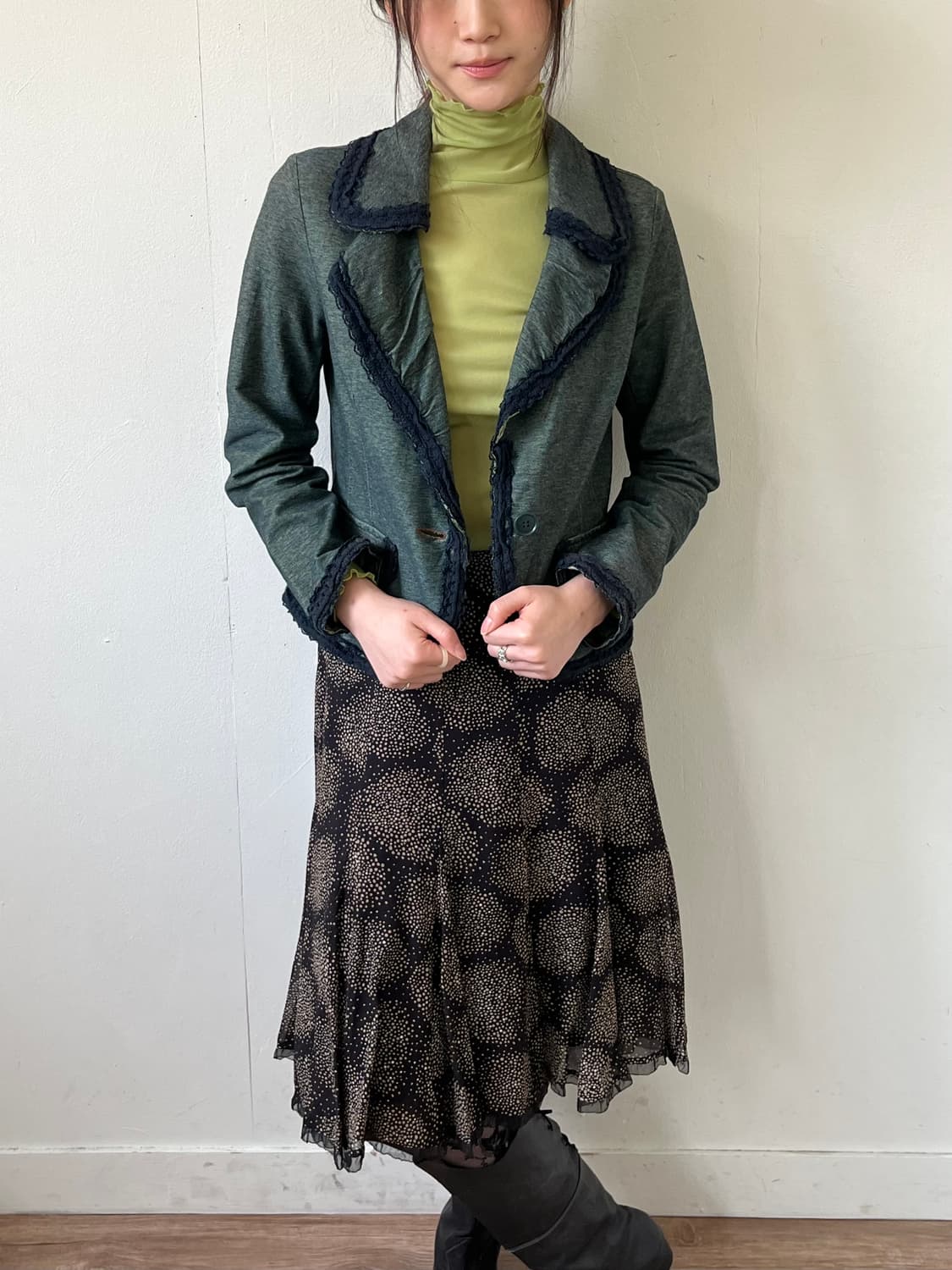 Japan vtg 레이스 자켓 상품이미지7