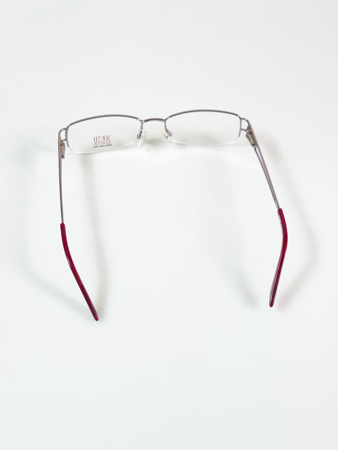 SOUTH HAMPTON 반무테 스퀘어 메탈 빈티지 안경 상품이미지5