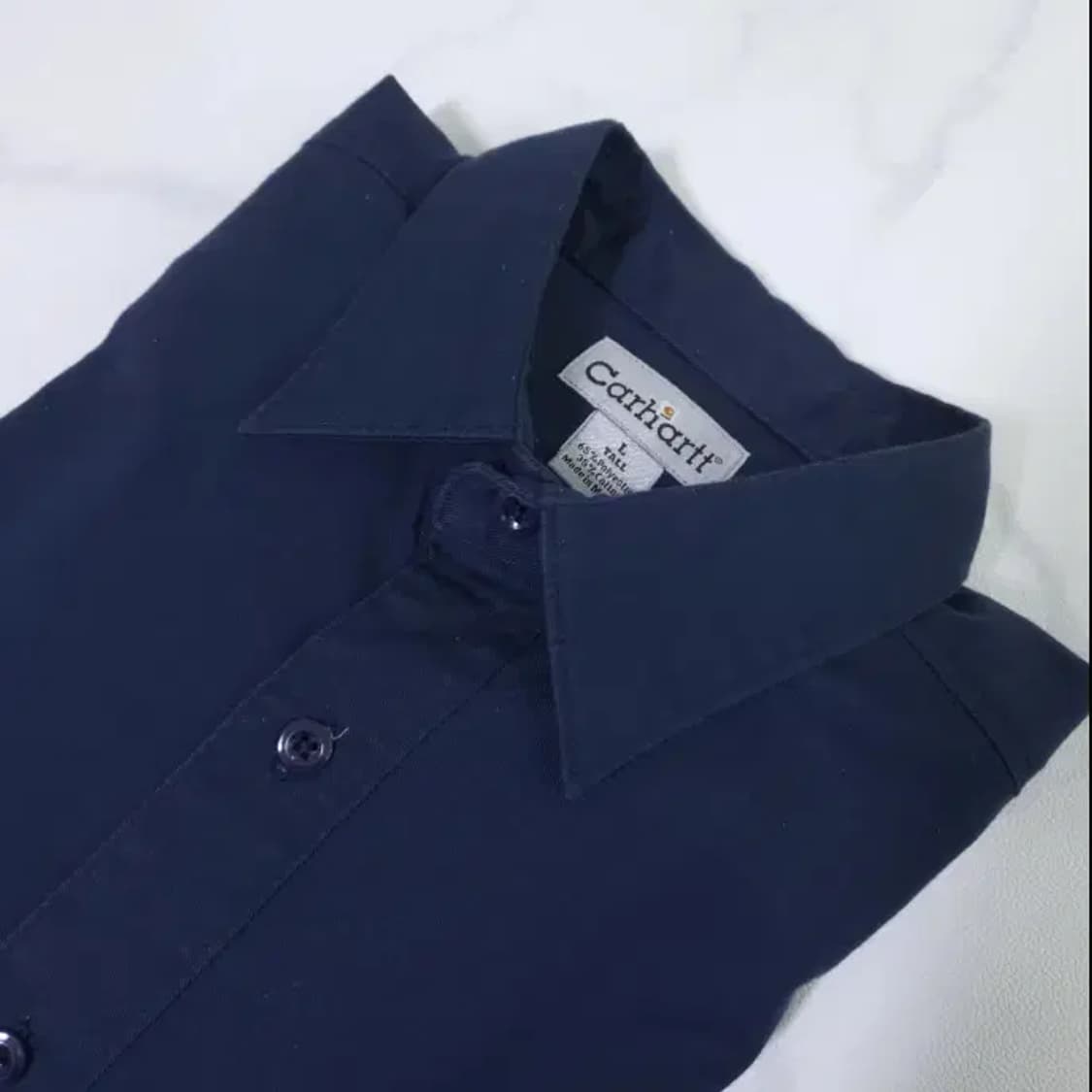 칼하트 네이비 워크 셔츠 L (100~105) 상품이미지9