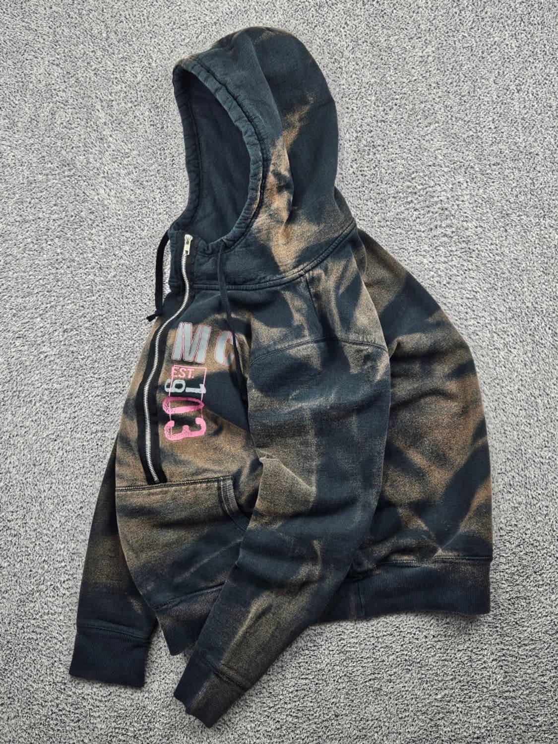 할리데이비슨 다잉워시드 커스텀 아노락 집업 후드티 (XL) / 11461 상품이미지3