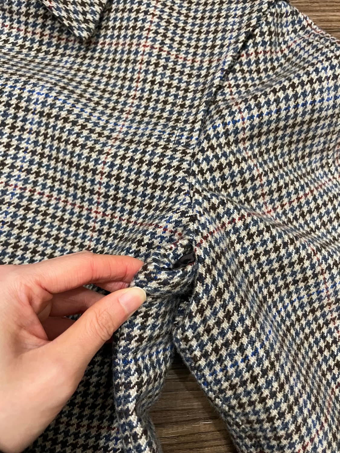 8 by YOOX 이태리제 하운드투스 체크 울 카코트 상품이미지9