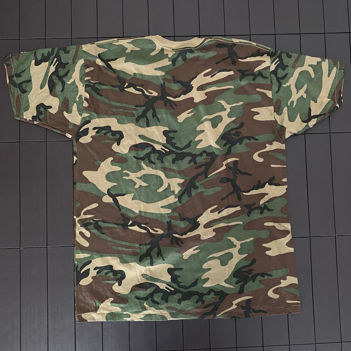 (XL) 80s 빈티지 우드랜드 카모 티셔츠 상품이미지6