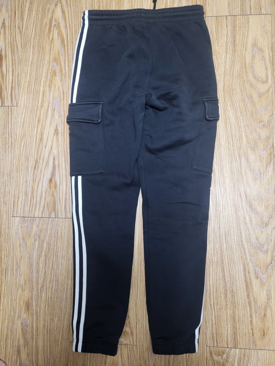 아디다스 3ST 스웨트 카고 조거팬츠 기모 블랙 M 상품이미지5