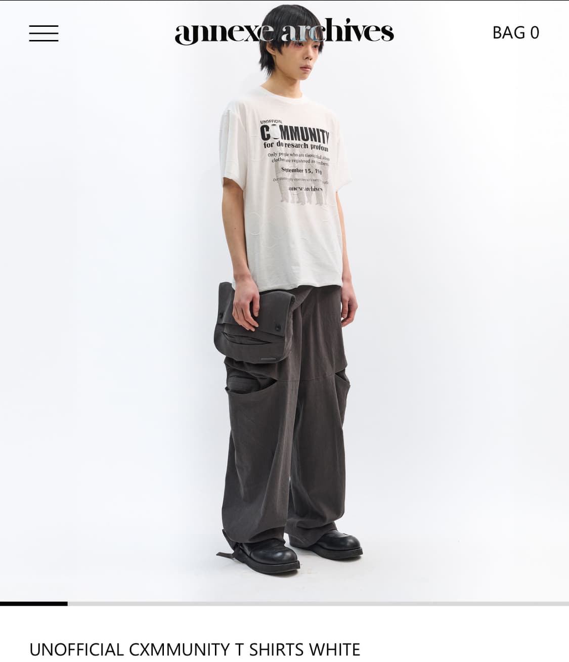 아넥스 아카이브 티셔츠 1사이즈 상품이미지1