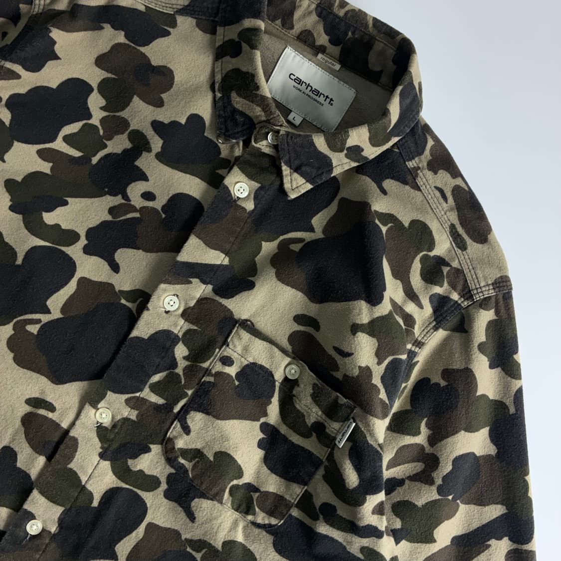 Carhartt  칼하트 WIP 카모플라주 립스탑 워크 셔츠  상품이미지3