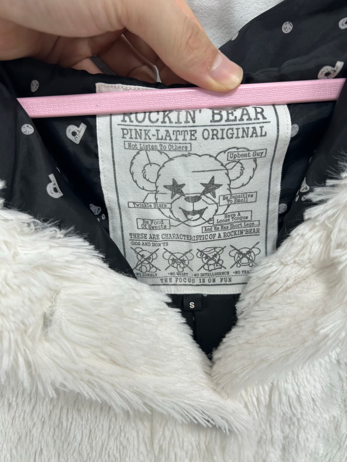 [ROCKIN BEAR] 락킹베어 쿠마미미 펑크 폭닥 퍼 후리스 상품이미지10