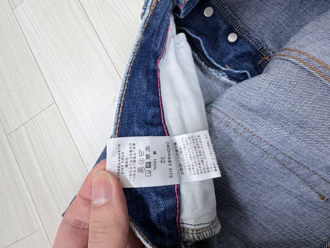 오디너리핏츠 5포켓 루즈 앵클진 유즈드, 32사이즈 상품이미지8