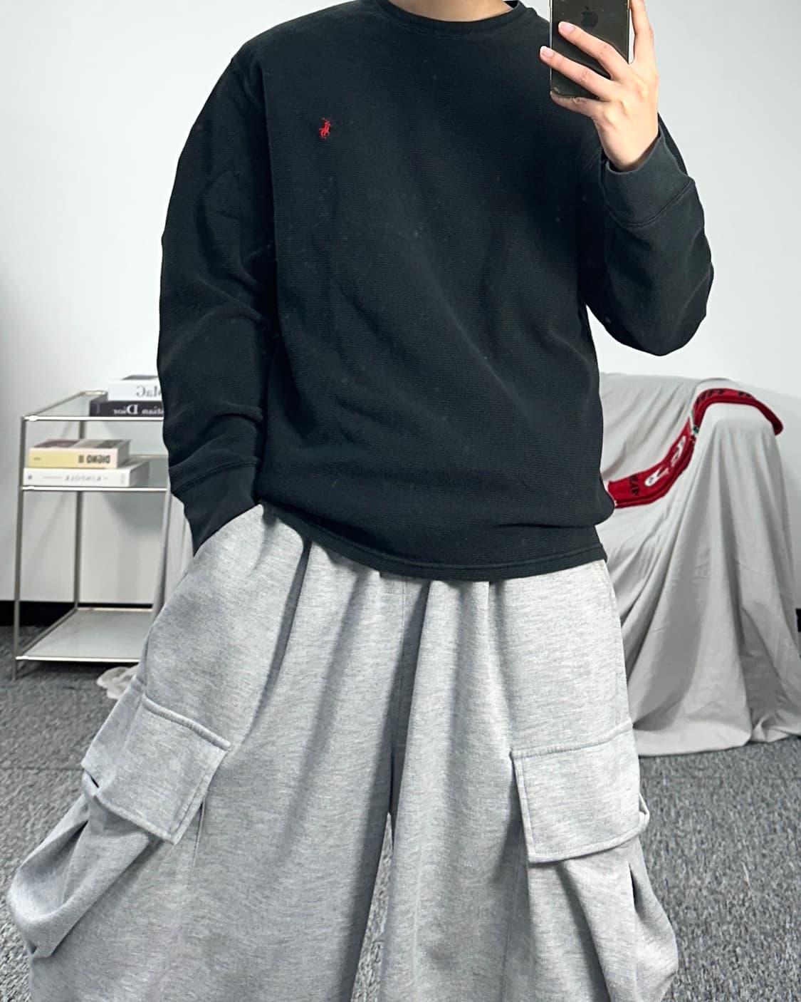 폴로 랄프로렌 레드포니 와플티 L 상품이미지4