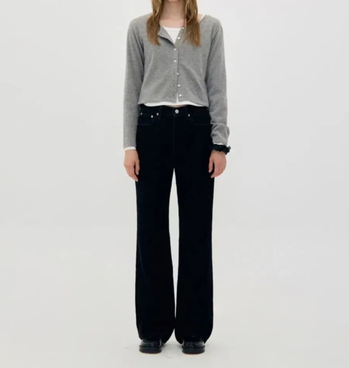 로우클래식2025  벨벳 부츠컷 팬츠 상품이미지1