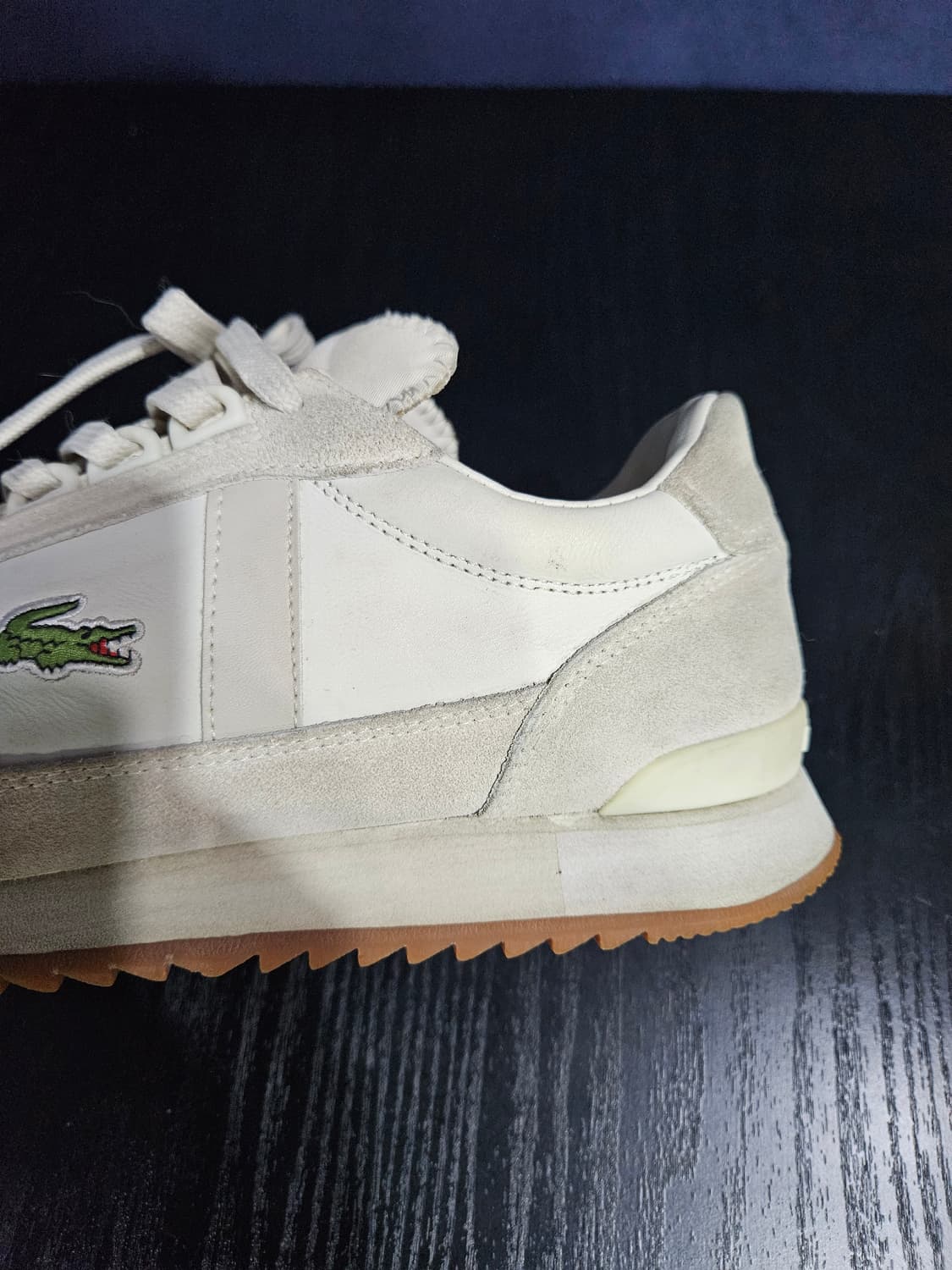 라코스테 아이보리컬러 남성 260 스니커즈  상품이미지7