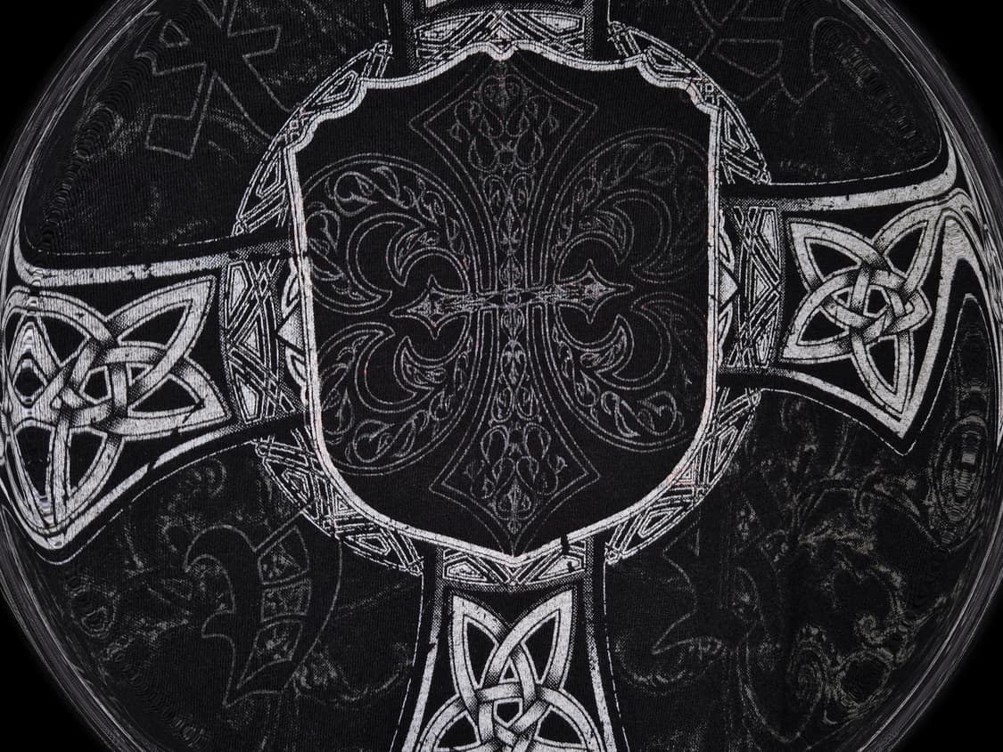 XZAVIER Punk Skull Cross Crystal Top 상품이미지3