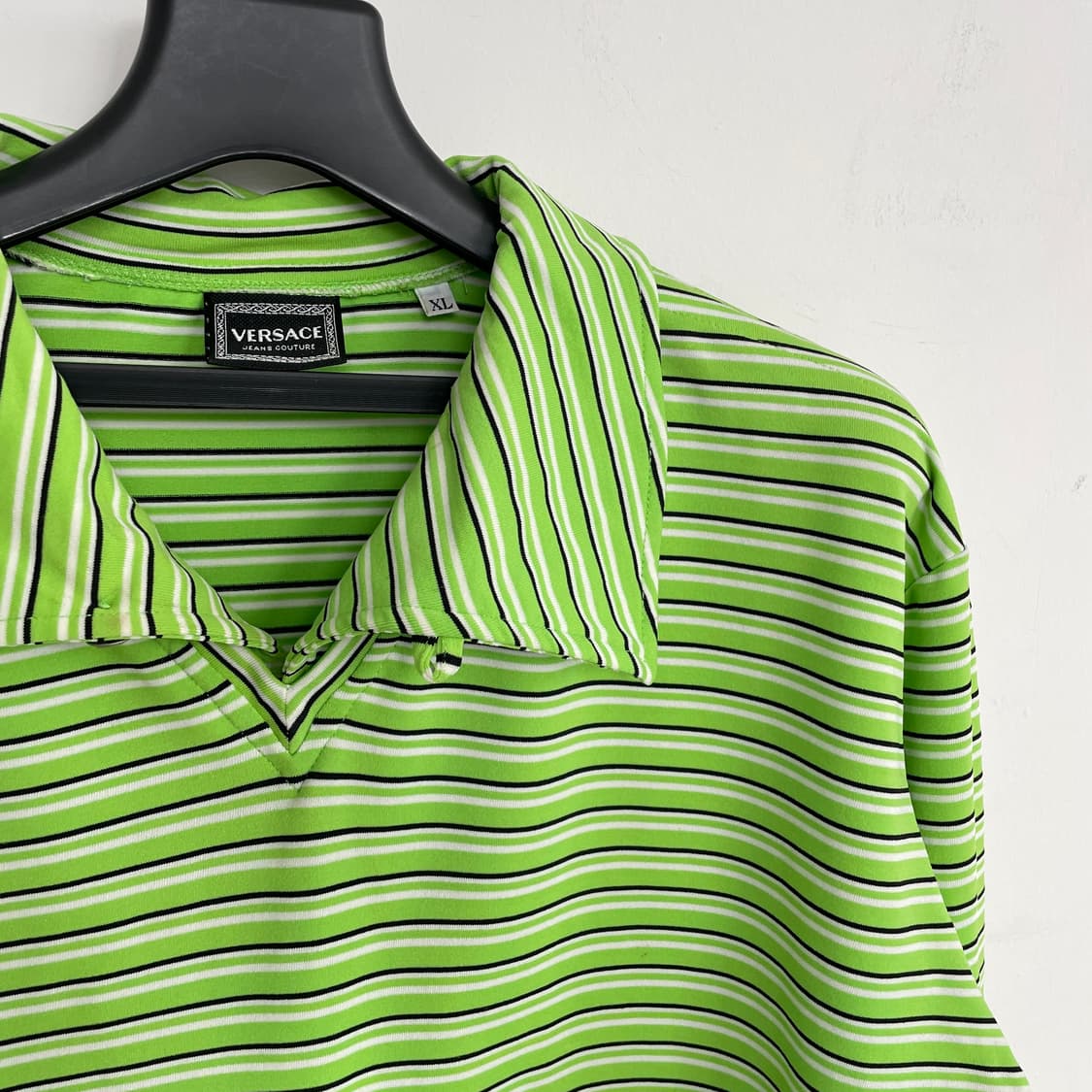 베르사체 진스 스트라이프 카라 긴팔티 상품이미지3