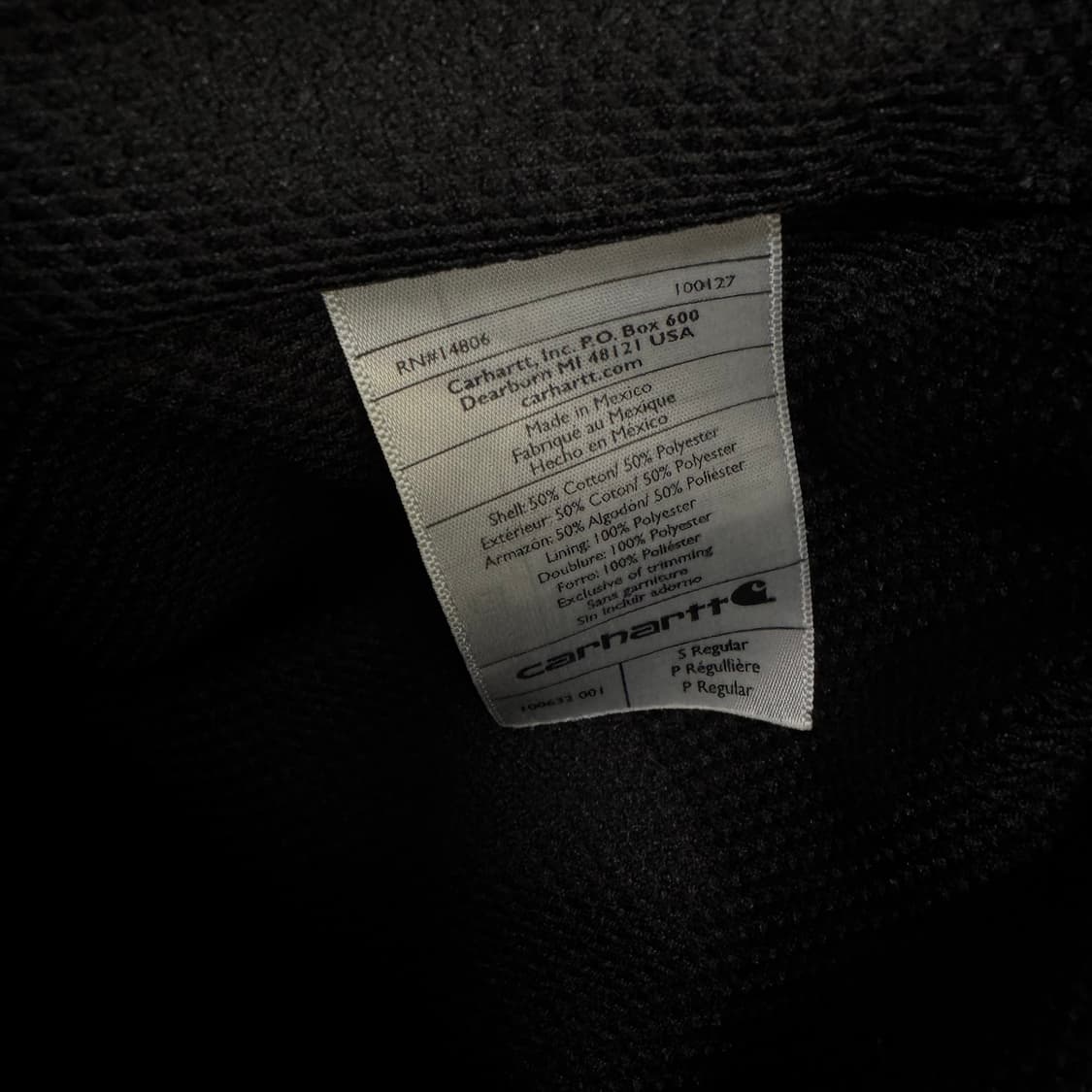 칼하트 로고 레인디펜더 써멀 후드집업 상품이미지4